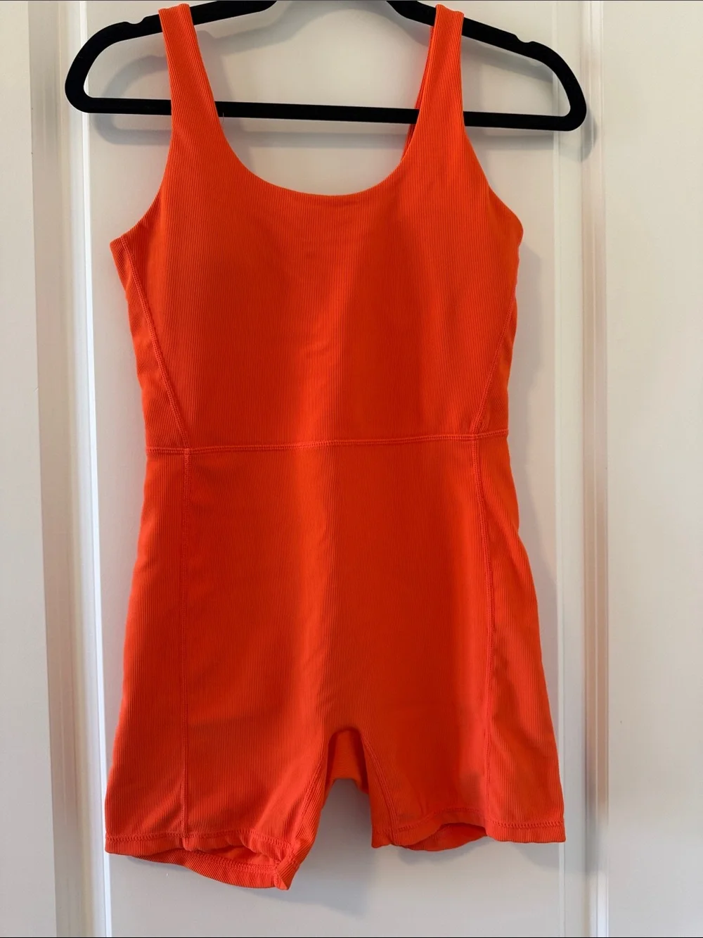 Wilo Orange Ribbed Romper - Picture 1 of 4